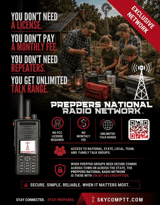 Preppers National Radio Network flyer